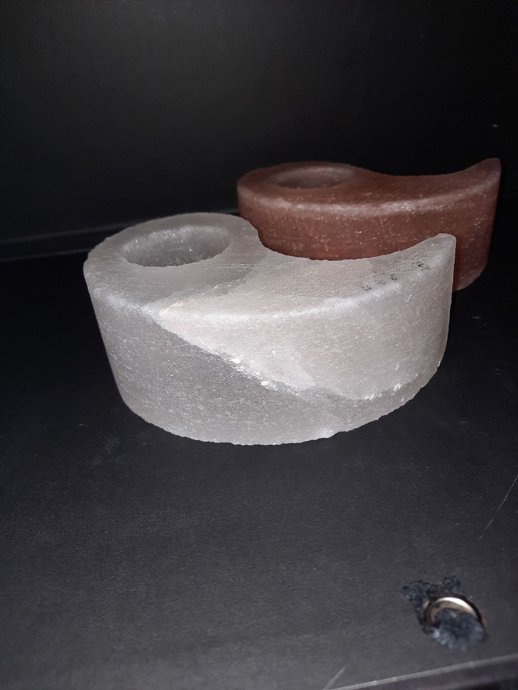 Portacandele: ying yang Selenite e sale Himalaya – Usato da Biasca venduto da Old_6blh 2