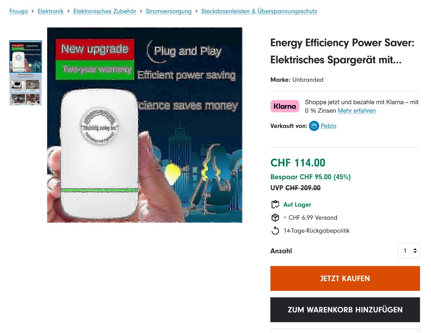 Votronic Componenti elettronici: Elecricity Saving Box | Strom-Spargerät OVP 209.00 – Nuovo e nell'imballaggio originale da Hergiswil NW venduto da MarlonMerwinClassics 4