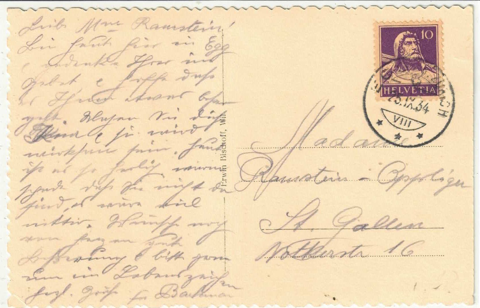 Cartoline postali: Wallfahrtskirchlein St. Antonius in Egg ZH – Usato da Ettingen venduto da Kartenplanet 1