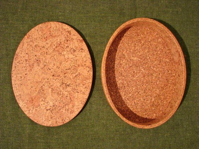 Contenitori & Simili: Kork Dose Schmuck Box Case Schatulle Deckel oval MAXI A) – Nuovo (secondo la descrizione) da Wil ZH venduto da Arbolero 5