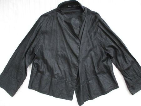 ANETT RÖSTEL Berlin - Oversize Leinen-Mix Blazer Jacke Gr.36