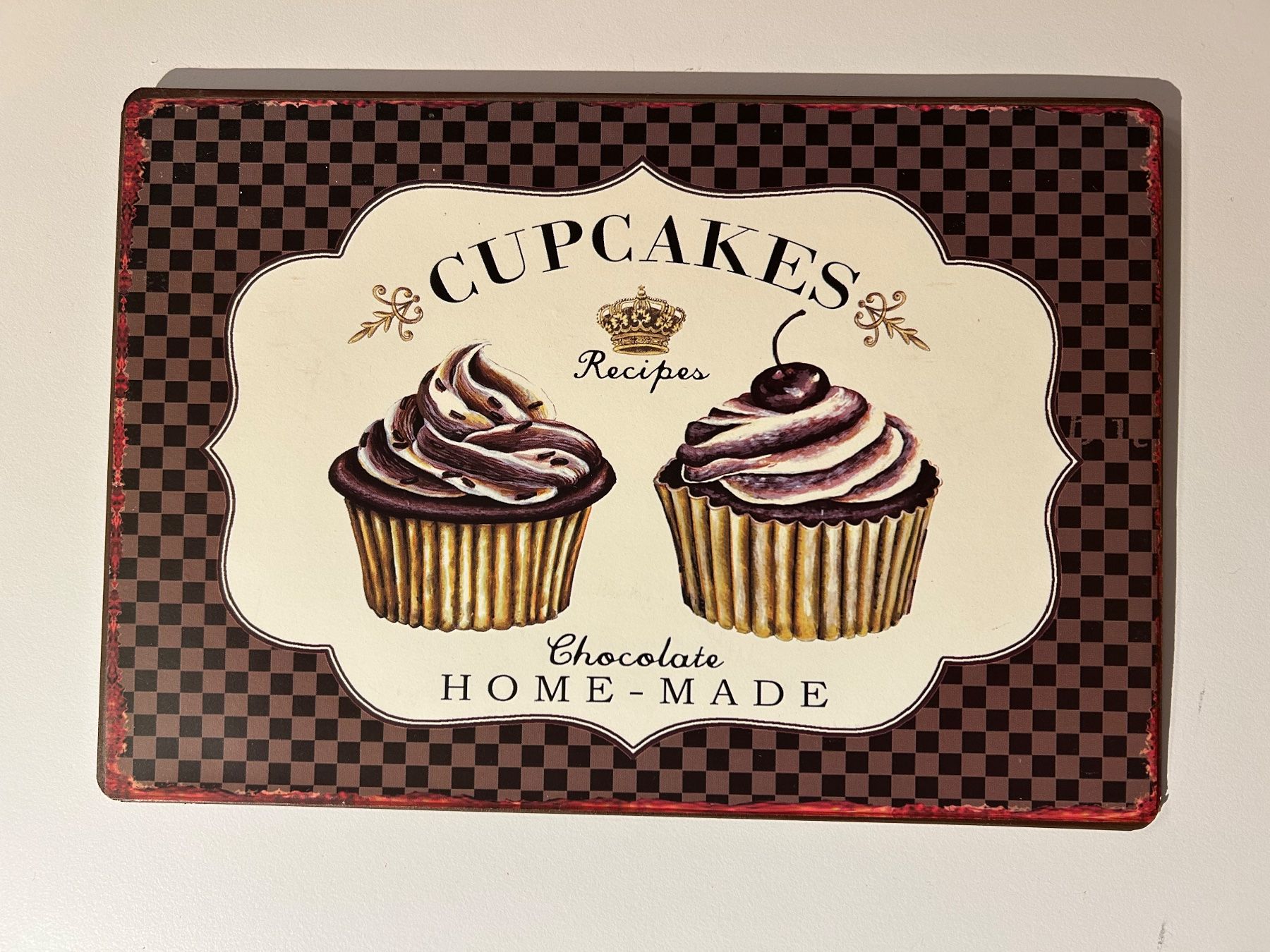 Insegne: Blechschild - CUPCAKES - Recipes - Chocolate - HOME-MADE – Usato da Riniken venduto da KreativImKopf