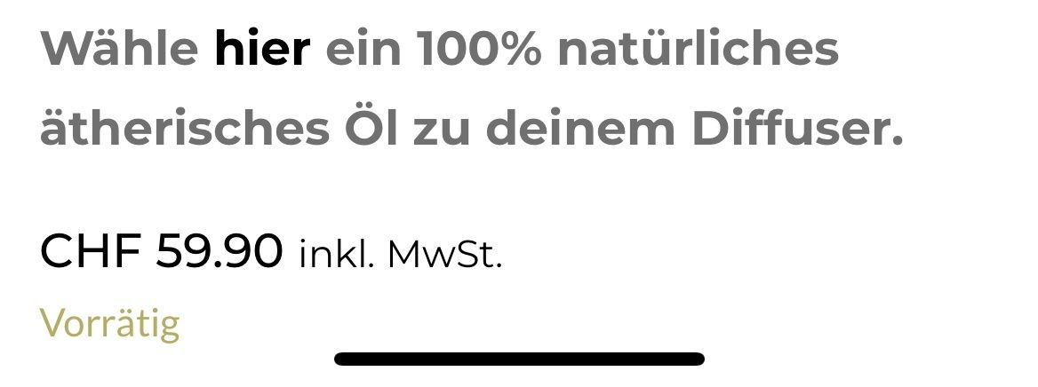Diffusori di oli essenziali: Aroma Diffuser CHI hellbraun mit Ölen – Nuovo (secondo la descrizione) da Schüpfen venduto da Bella1. 1