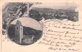 Wolfertswil SG // 1899 Litho Dorf