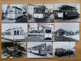 Alte original Fotos Eisenbahn Bahn Tram Ausland