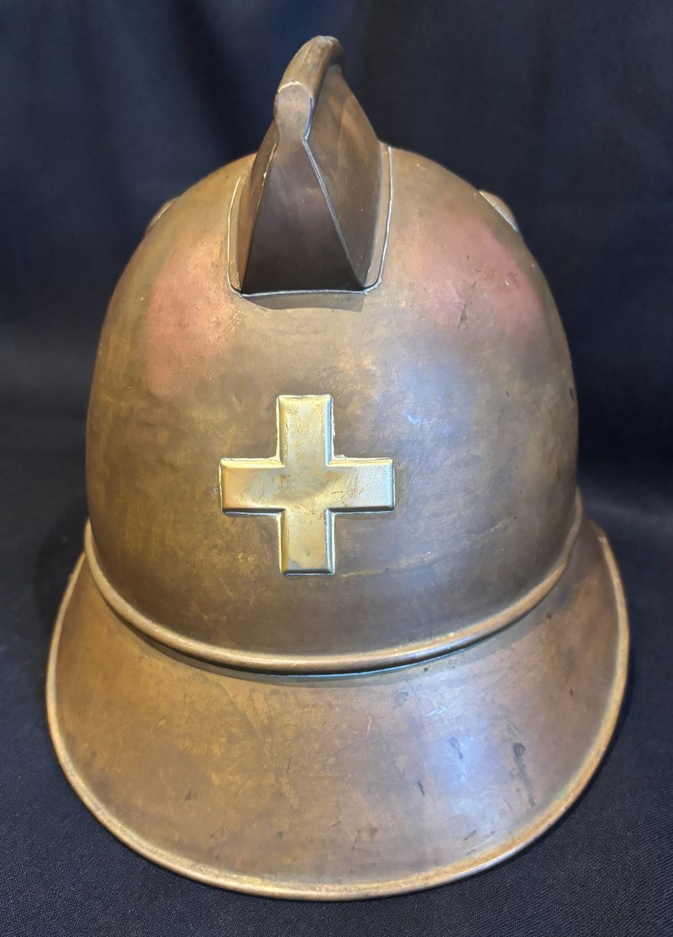 Pompieri: Antiker Feuerwehrhelm mit Schweizer Kreuz – Usato da Bern venduto da Chraebu2 6