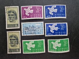 Zypern Briefmarken Sammlung, diverse Jahrgänge, Top!