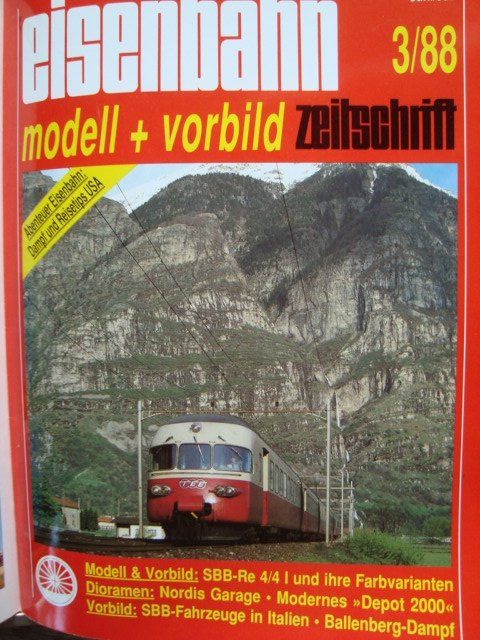 Riviste & Magazine: Eisenbahn Zeitschrift modell + vorbild, 3/88 Juni/Juli – Usato da Thun venduto da Abigboss