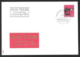 Sonderbrief A. 1239 OHA Oberhasli Tag Thun 3.9.1972