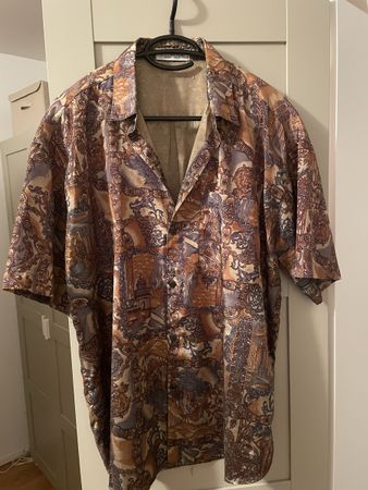 Herren Hemd T-Corner Thai Silk Grösse L