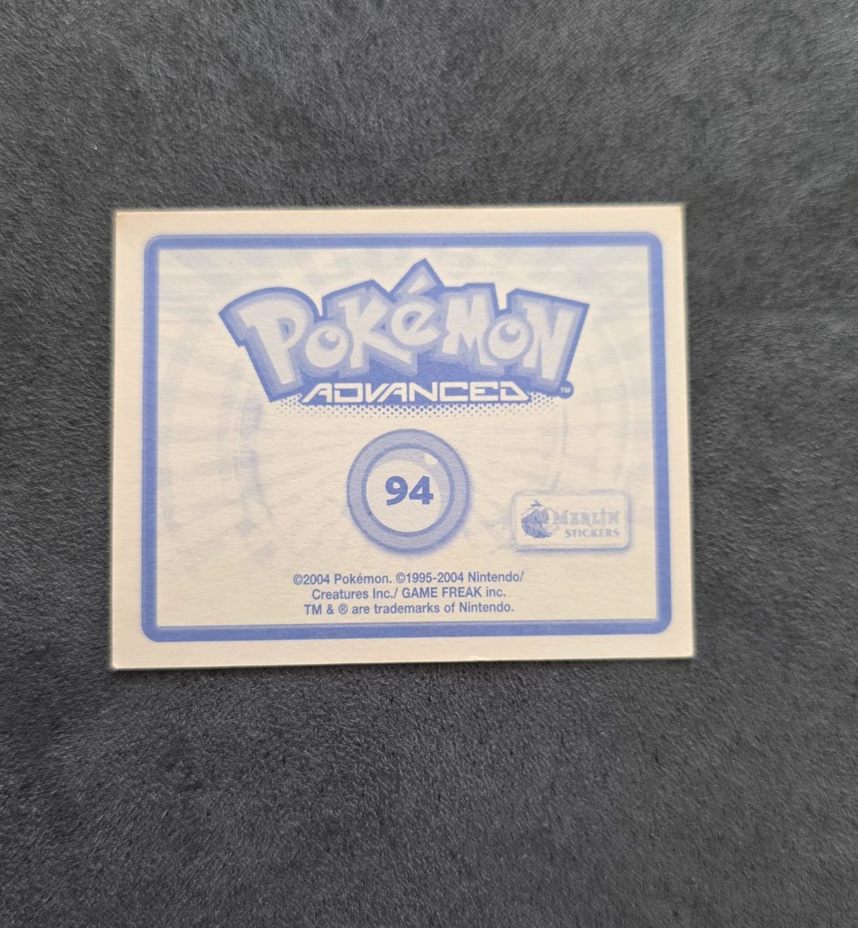 Pokémon Carte collezionabili: Pokémon Advanced Merlin Sticker Topps selten – Nuovo (secondo la descrizione) da Roggwil BE venduto da S_Cards 1