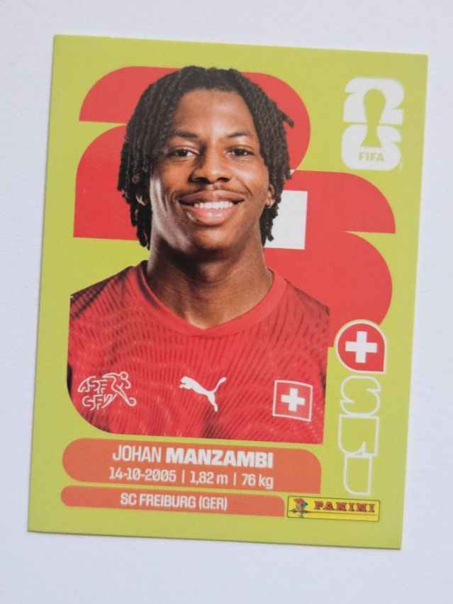 Panini Sammelbilder & Trading cards: Panini 2026 Johan Manzambi SUI 15 – Neu (gemäss Beschreibung) aus Malans GR von Ovi83