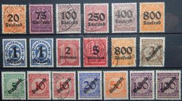 Deutsches Reich Dienst ex. Kat. 90-104 */gest. 1923 Kat. 96