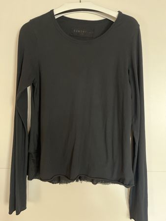 Rundholz DIP langarm Shirt schwarz M Langenlook schlicht