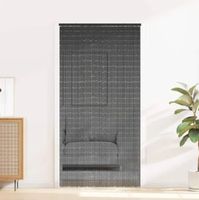 Insekten-Türvorhang Dunkelgrau 100x220 cm Bambus