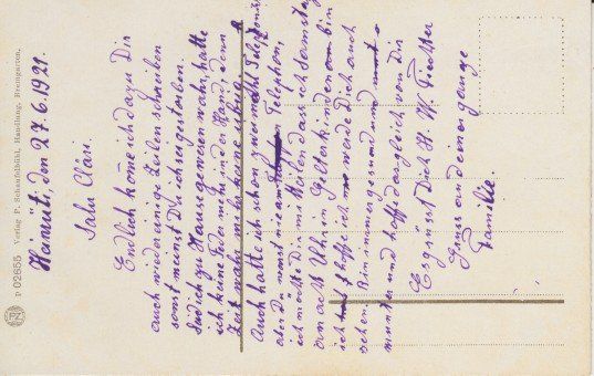 Cartes postales: Bremgarten, 1921 – D'occasion à Zuerich par OceanLinerPostcards 1
