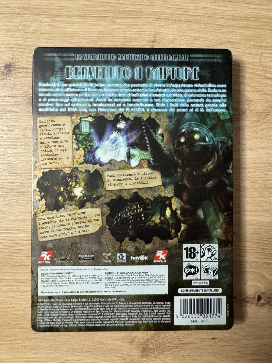 Spiele: Bioshock PC DVD - Steelbook Game! – Gebraucht aus Biberist von etesummer 1