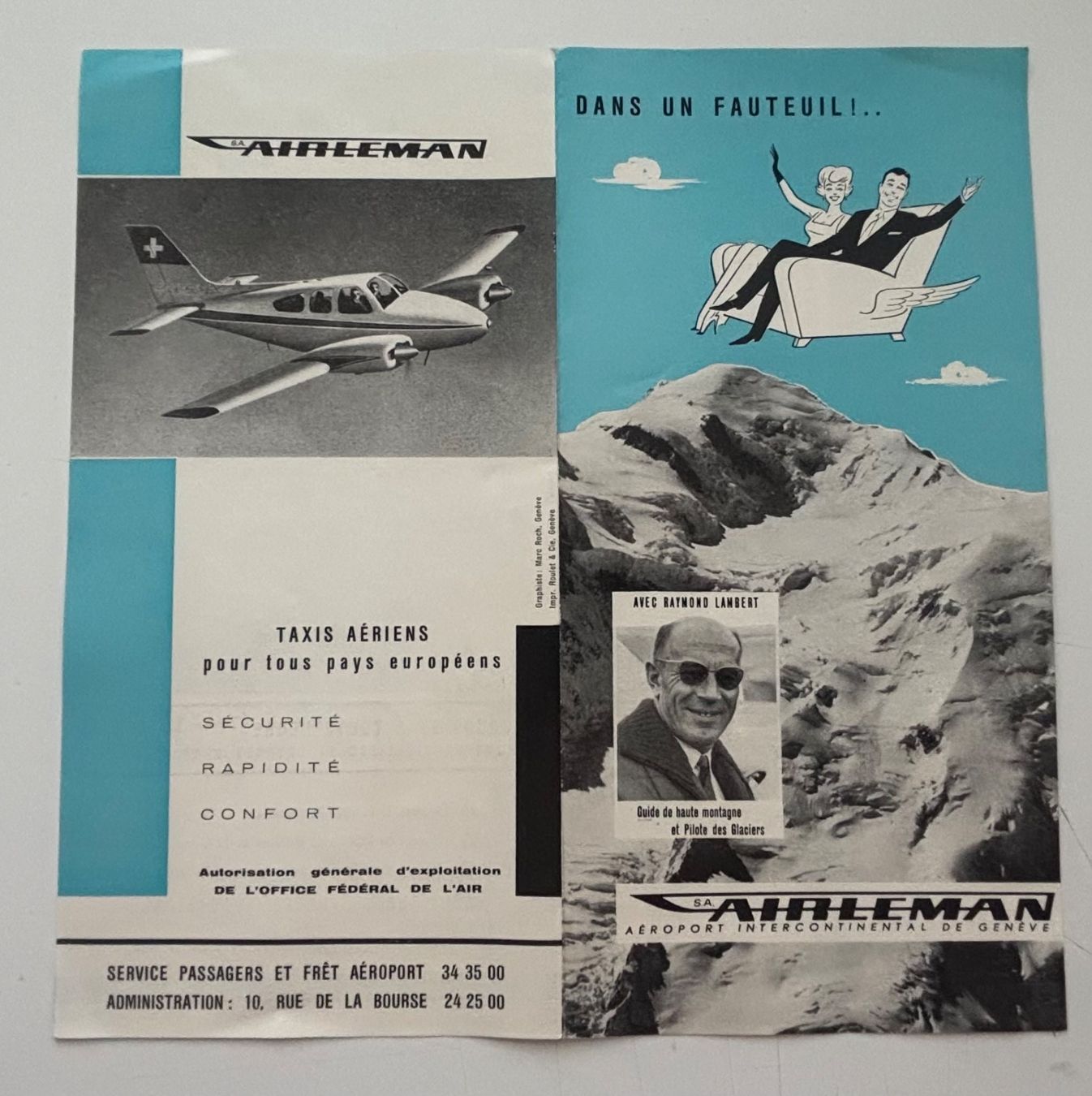 Dokumente: Air  Léman / Airleman - Aéroport intercontinental de Genève – Gebraucht aus Neuchâtel von gefdeneuch 1