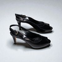 NEUE Gianvito Rossi Slingback Peep-Toe Pumps Gr.- 38
