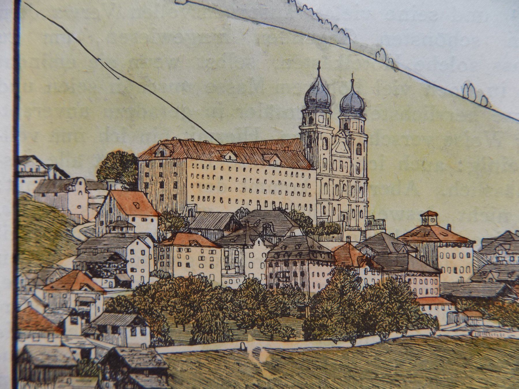 Incisioni: Disentis Kloster koloriert – Usato da Risch venduto da Rischli15 7