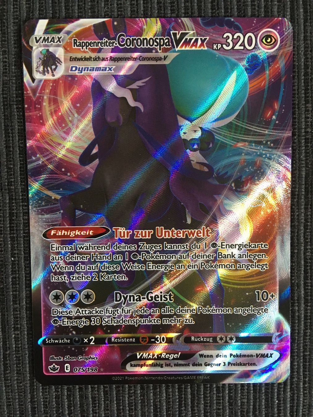 Pokémon Carte collezionabili: Pokemon Coronospa Vmax Chilling Reign DE – Nuovo (secondo la descrizione) da Wabern venduto da Collectfun
