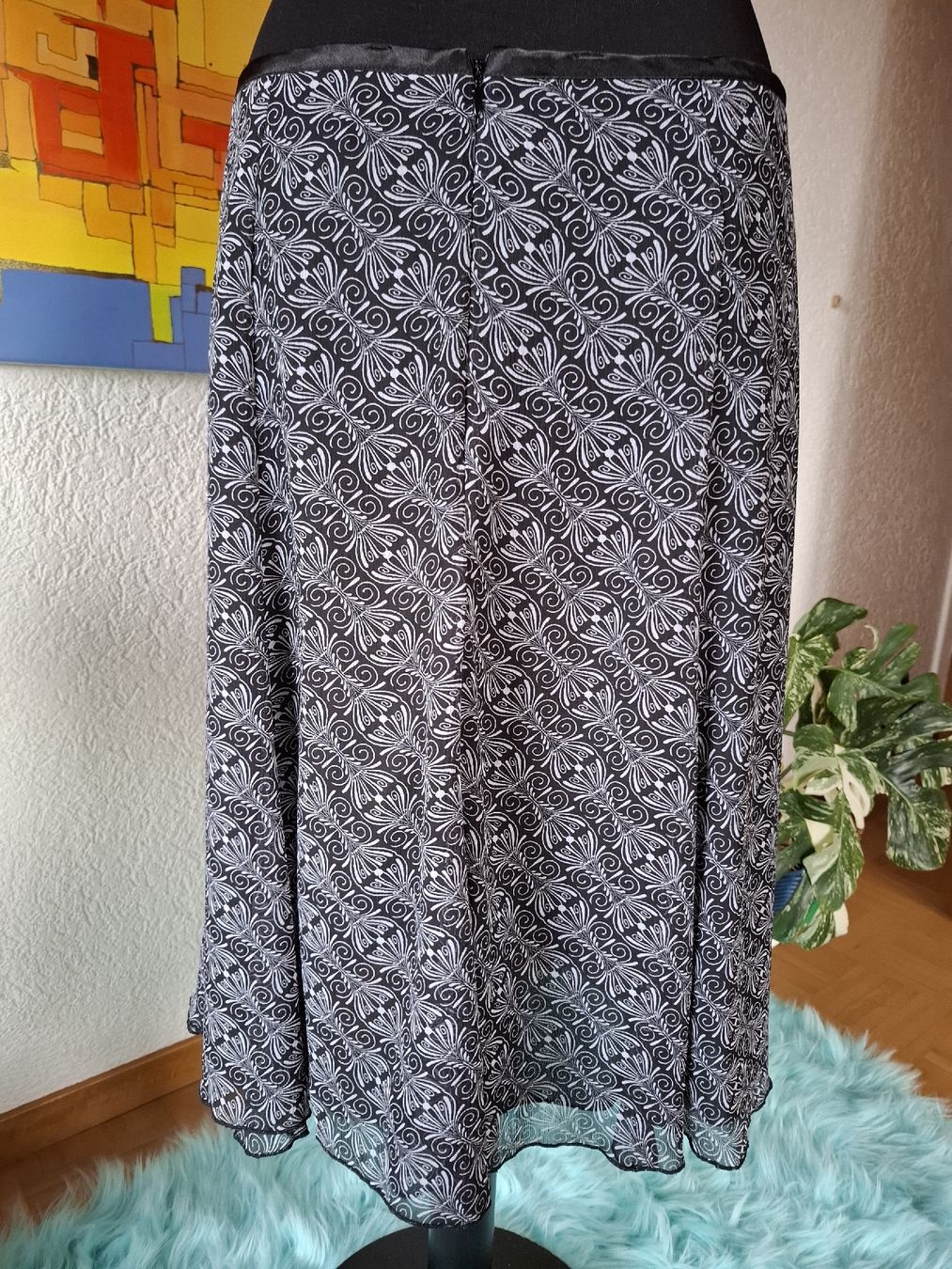 Gonne: rock Damen Gr M 40 42 Schwarz Weiss leicht basic 4000 – Usato da Vinelz venduto da sonnenmond77 3