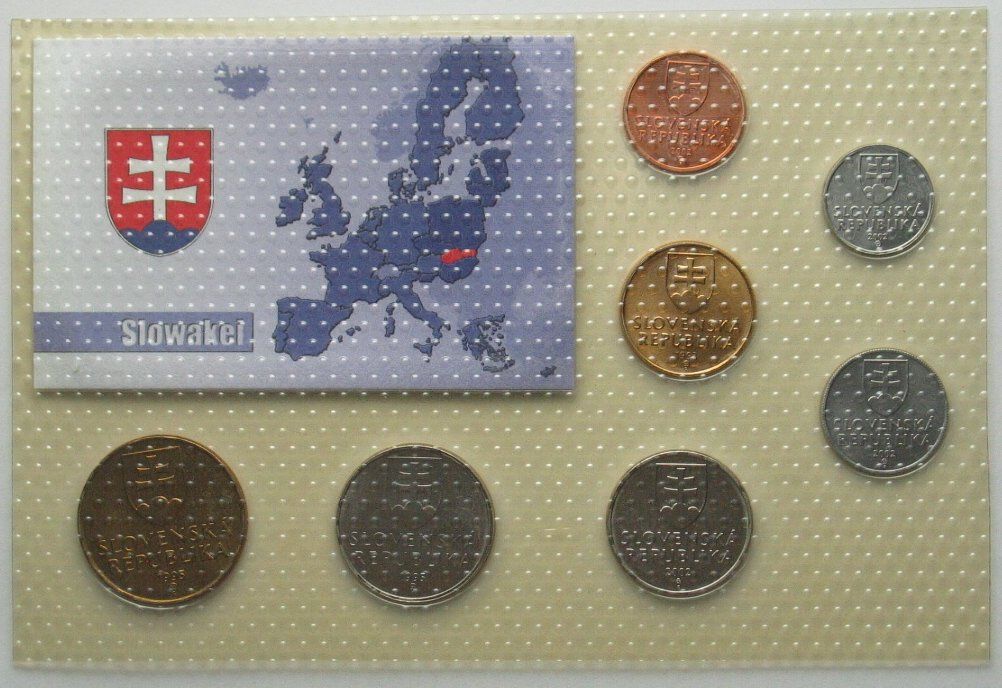 Alle Münzen: SLOWAKEI 6 Münzen, unzirkuliert – Neu (gemäss Beschreibung) aus Riehen von sesambestcoins2004 1