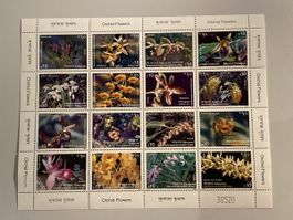 Nepal 2007, MNH Orchid Flowers Sheet OL266