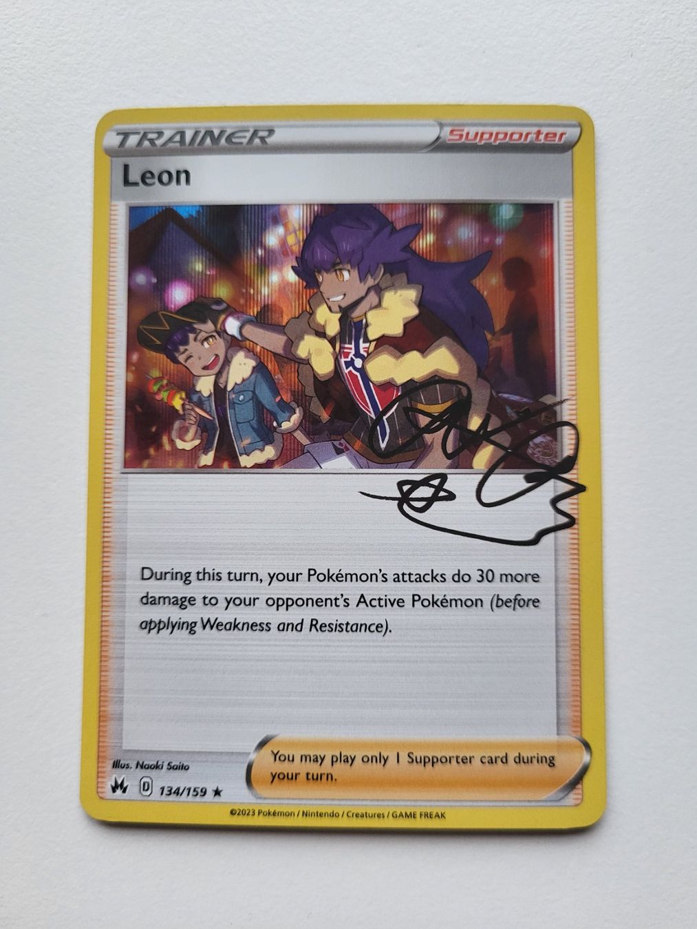 Pokémon Carte collezionabili: Leon (Crown Zenith 134/159) signed – Usato da Erlenbach ZH venduto da ram_mjn5