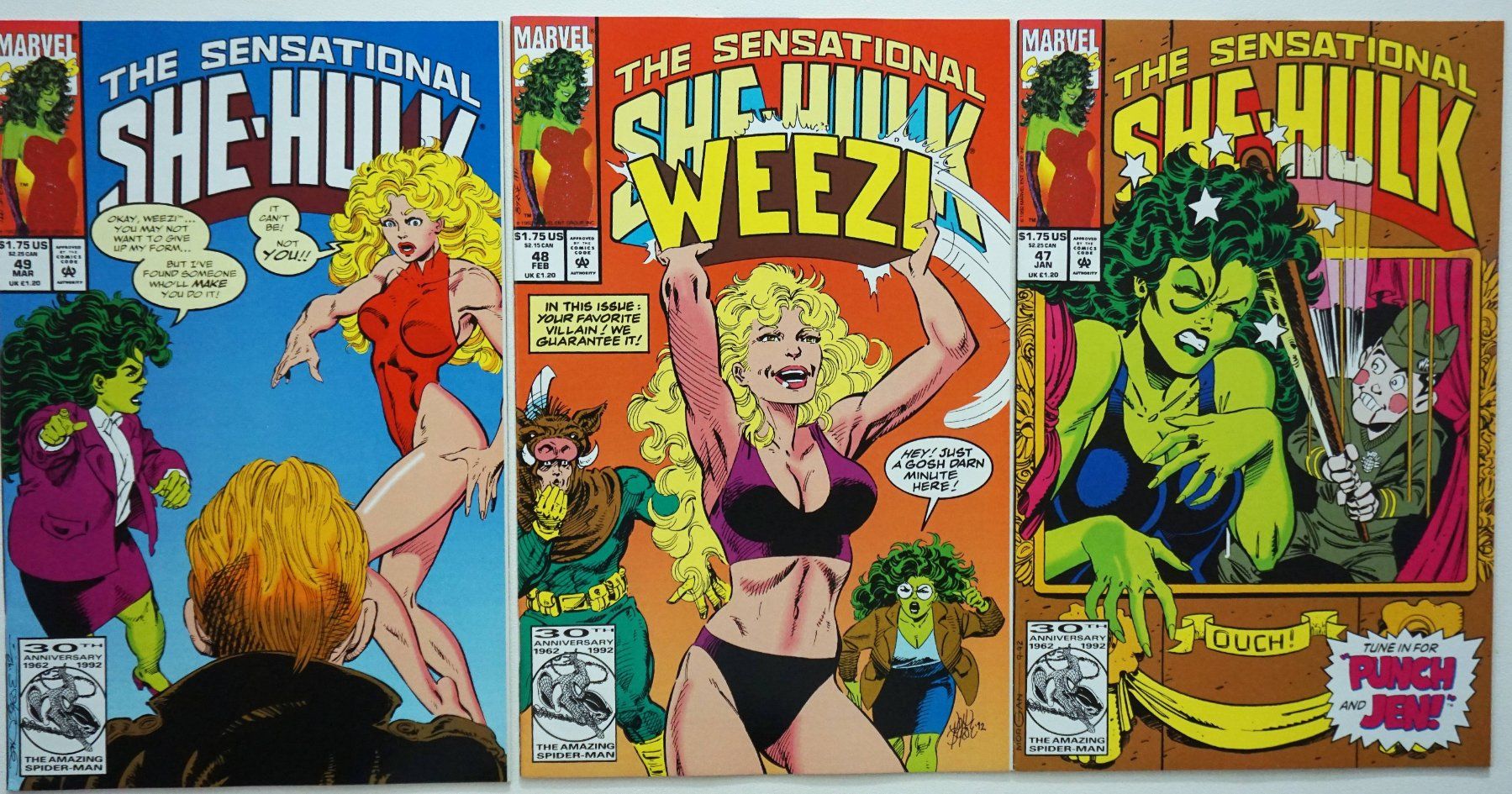 Fumetti: SENSATIONAL SHE-HULK #47-49 COMPLETE HIGH GRADE RUN 1993 – Usato da Lugano venduto da YouWantUS
