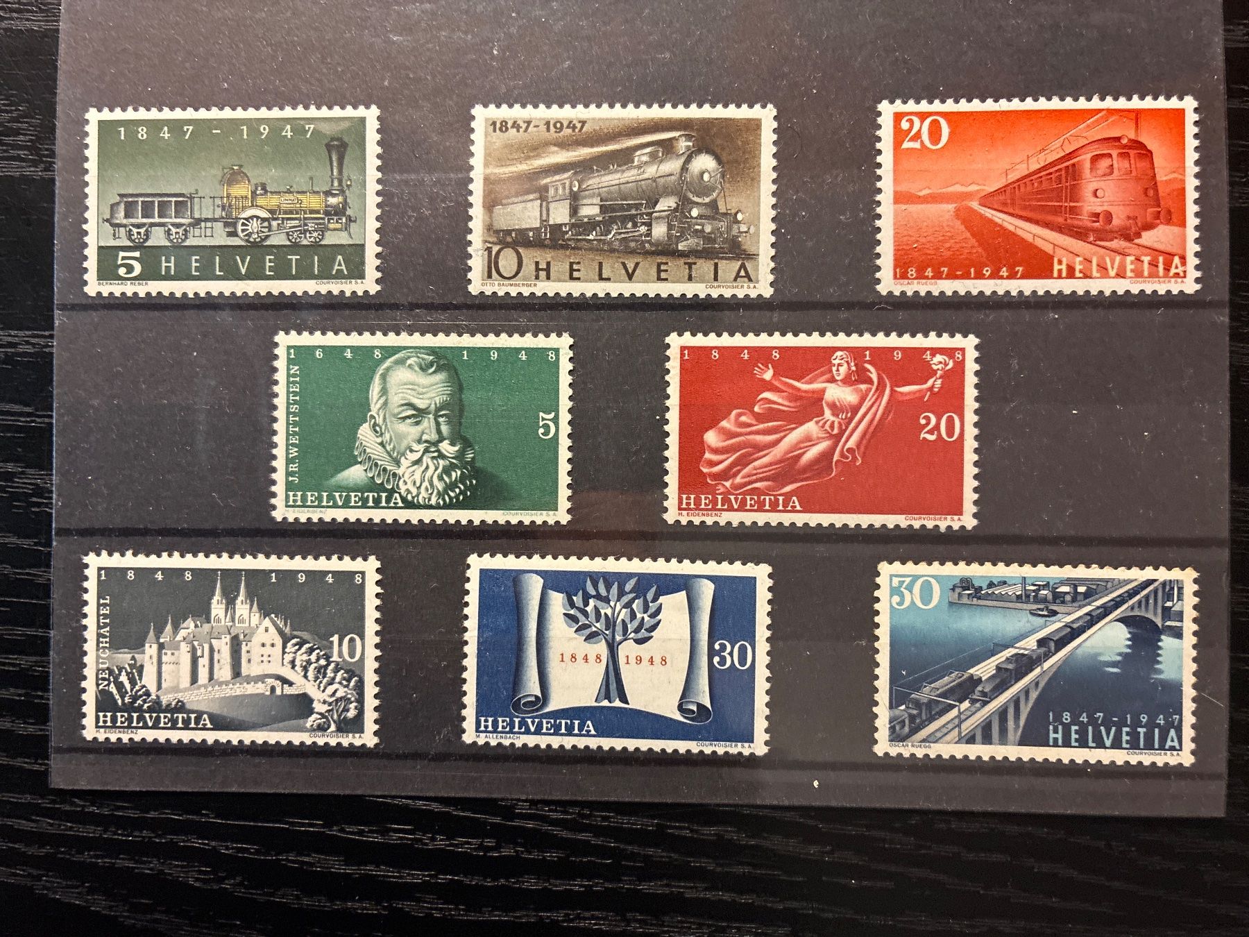 Tutti i francobolli: Briefmarken Schweiz 1947 1948 postfrisch – Usato da schafisheim venduto da bru_bkb8