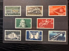 Briefmarken Schweiz 1947 1948 postfrisch