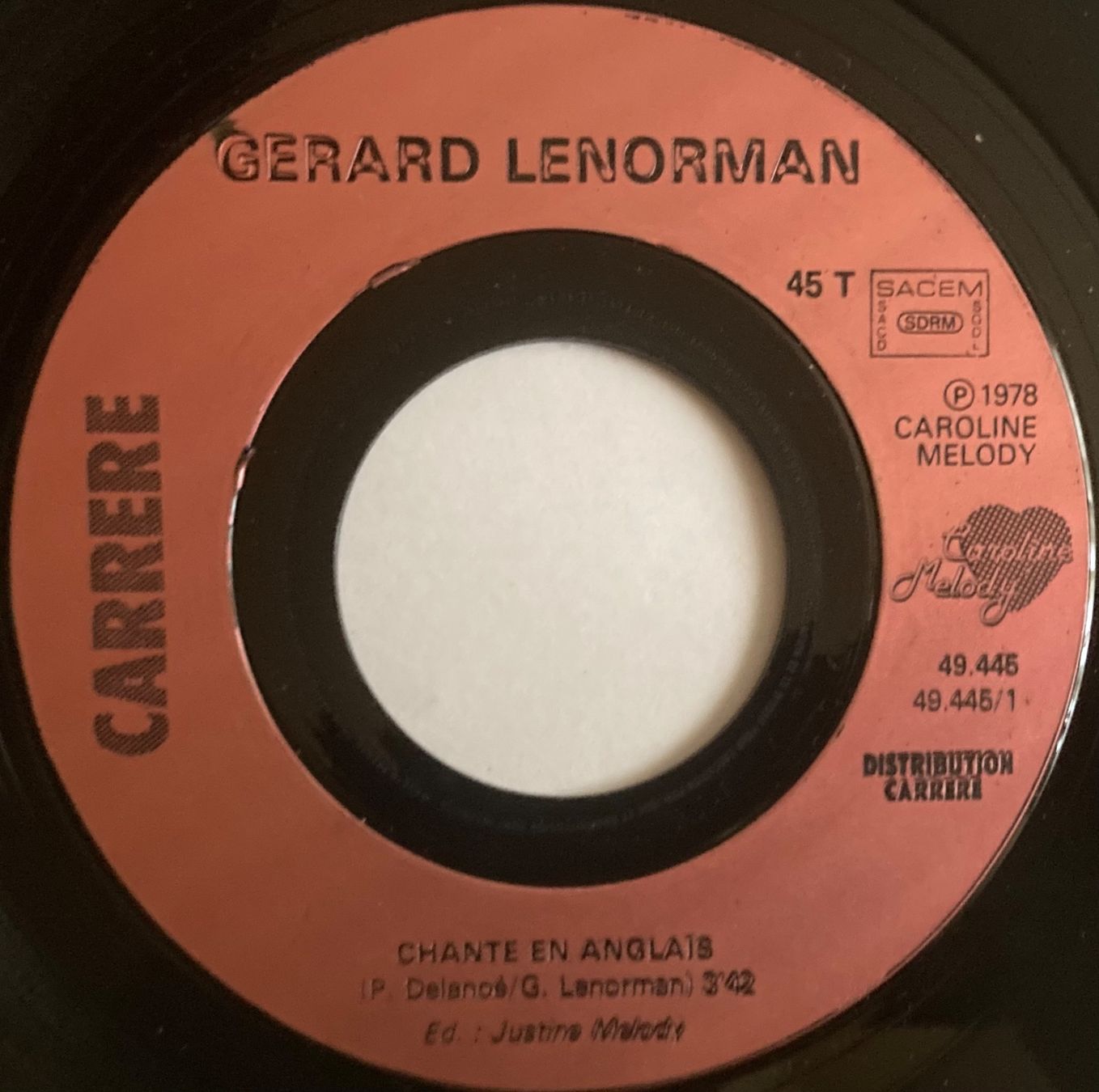 Schallplatten: GÉRARD LENORMAN - CHANTE EN ANGLAIS – Gebraucht aus Poliez-Pittet von Newtown-Records 2