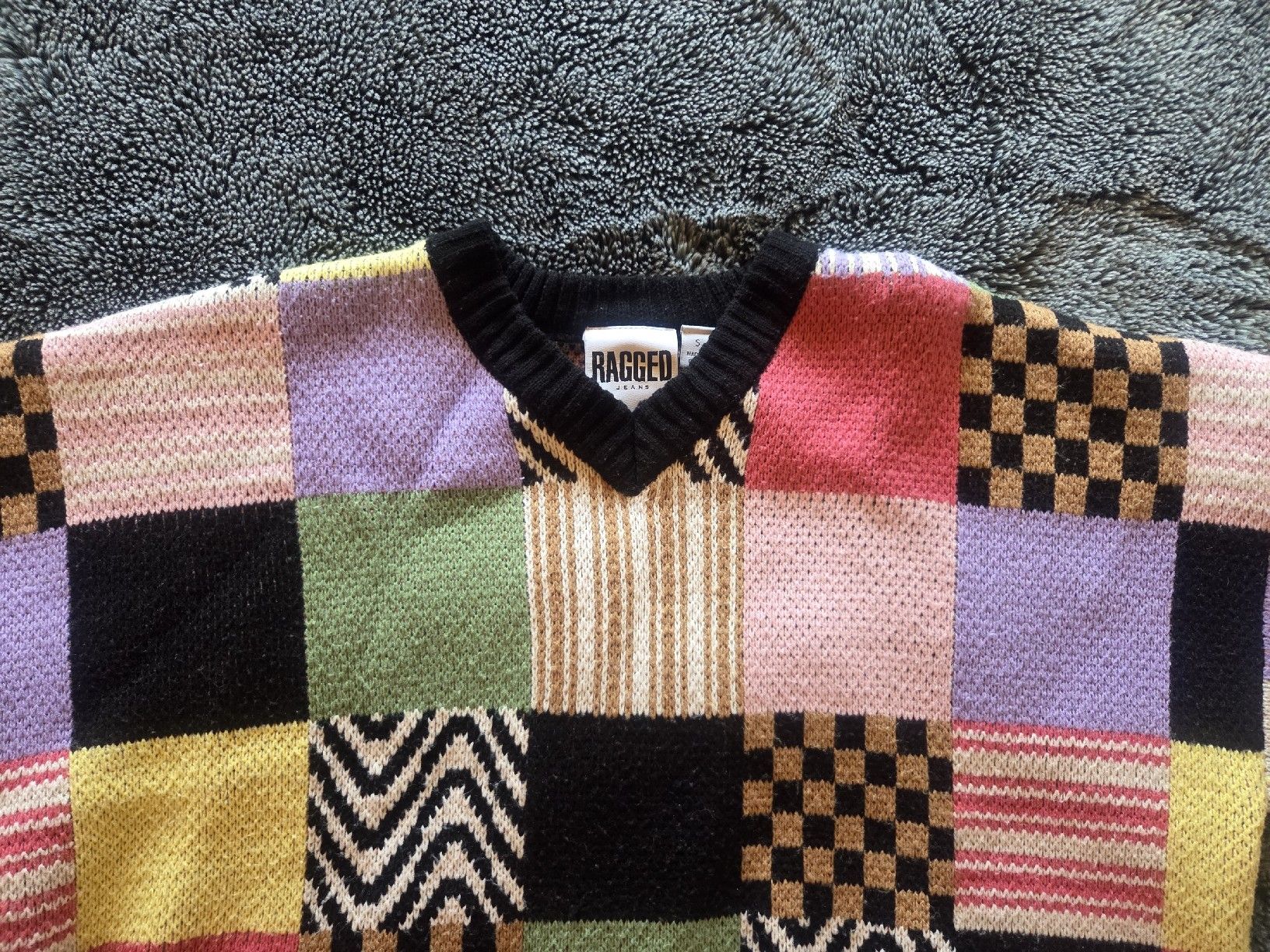 Maglioni & Felpe: Patchwork-Strickpullover „Tang“ von The Ragged Priest – Usato da Bühler venduto da ros_5qfr 4