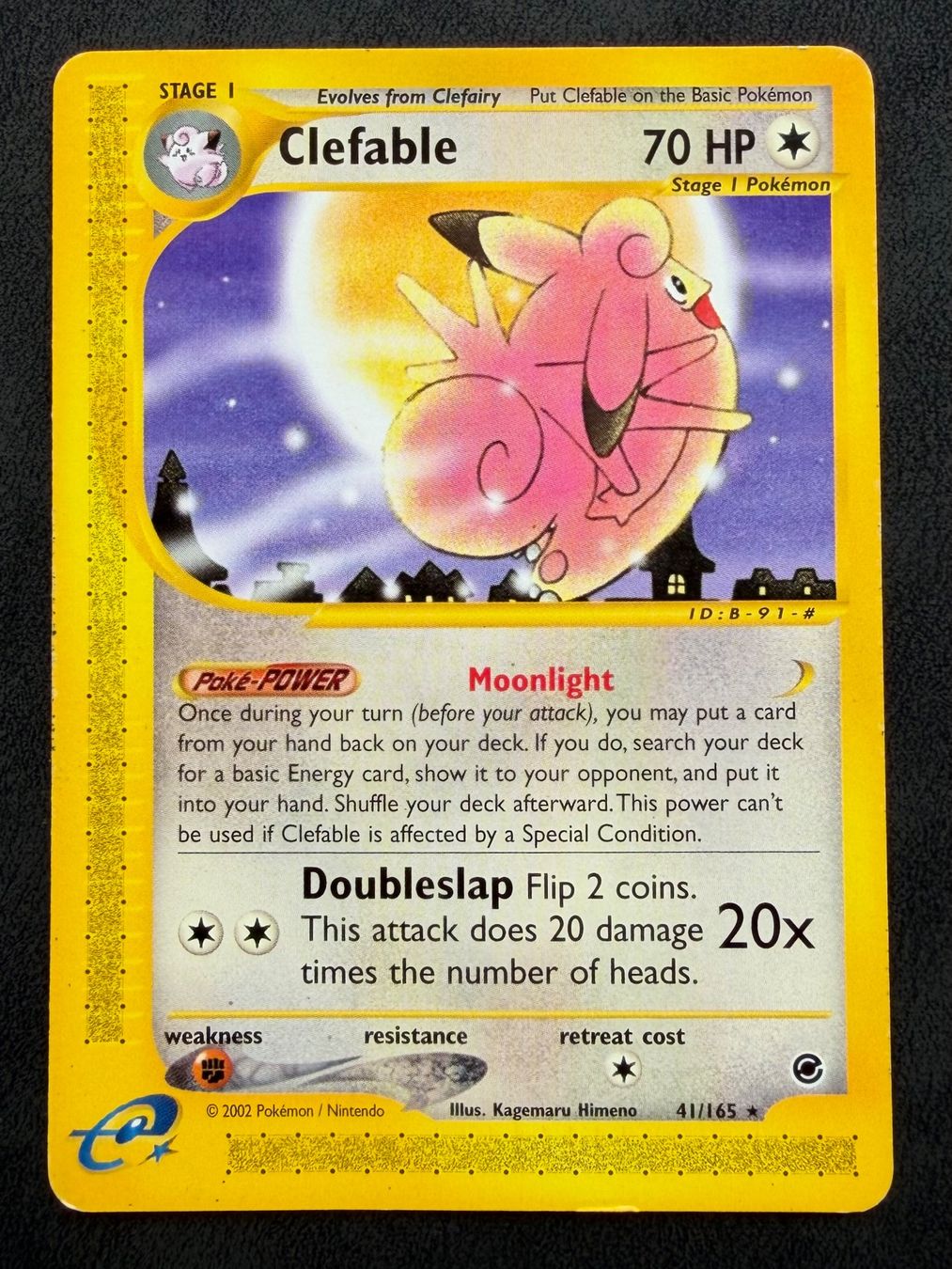 Pokémon Sammelbilder & Trading cards: Clefable 41/165 | Expedition | EN – Gebraucht aus Aarau von fgr15