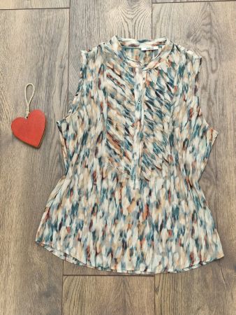 Damen Bluse Mexx bunt gemustert Grösse 38 guter Zustand
