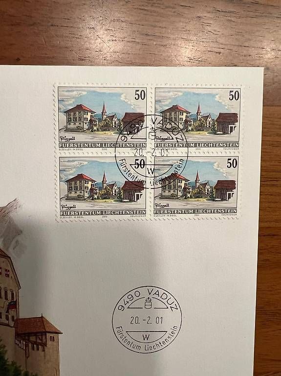 Banknoten: Liechtenstein Numisbrief 2001 - 10 Franken Note Le Corbusier – Gebraucht aus Emmen von mighu 1