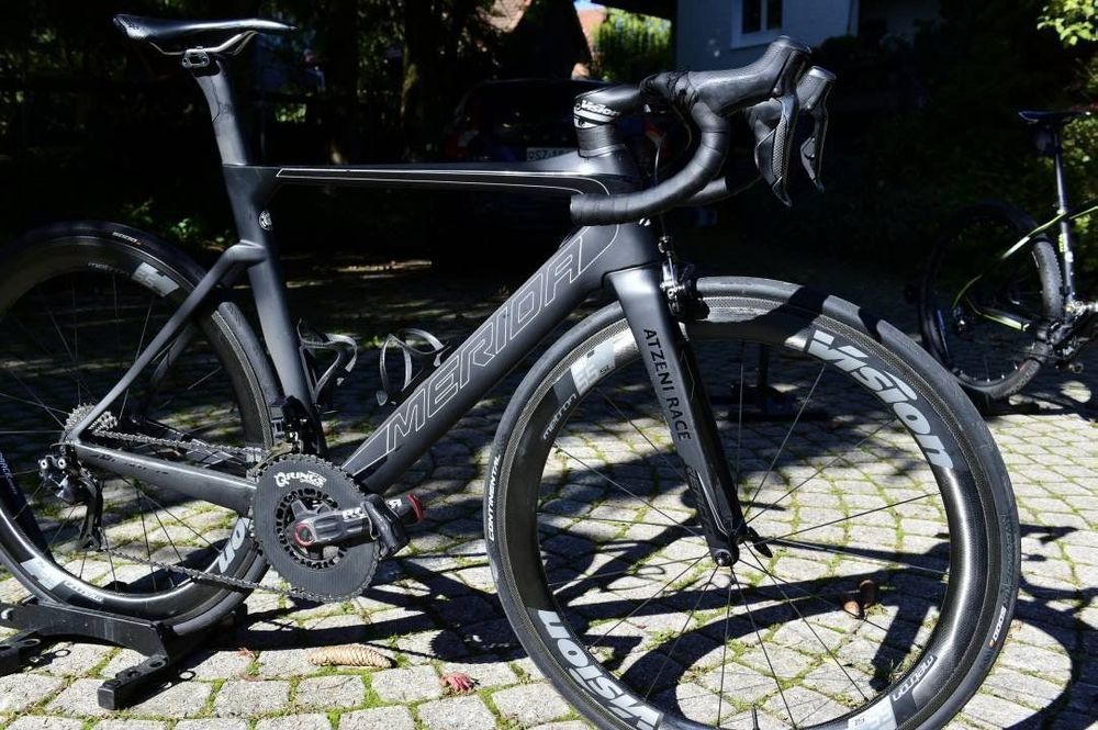 Team Merida Rennvelo Reacto 9000E 52cm, schwarz grau (Gebraucht) in ...
