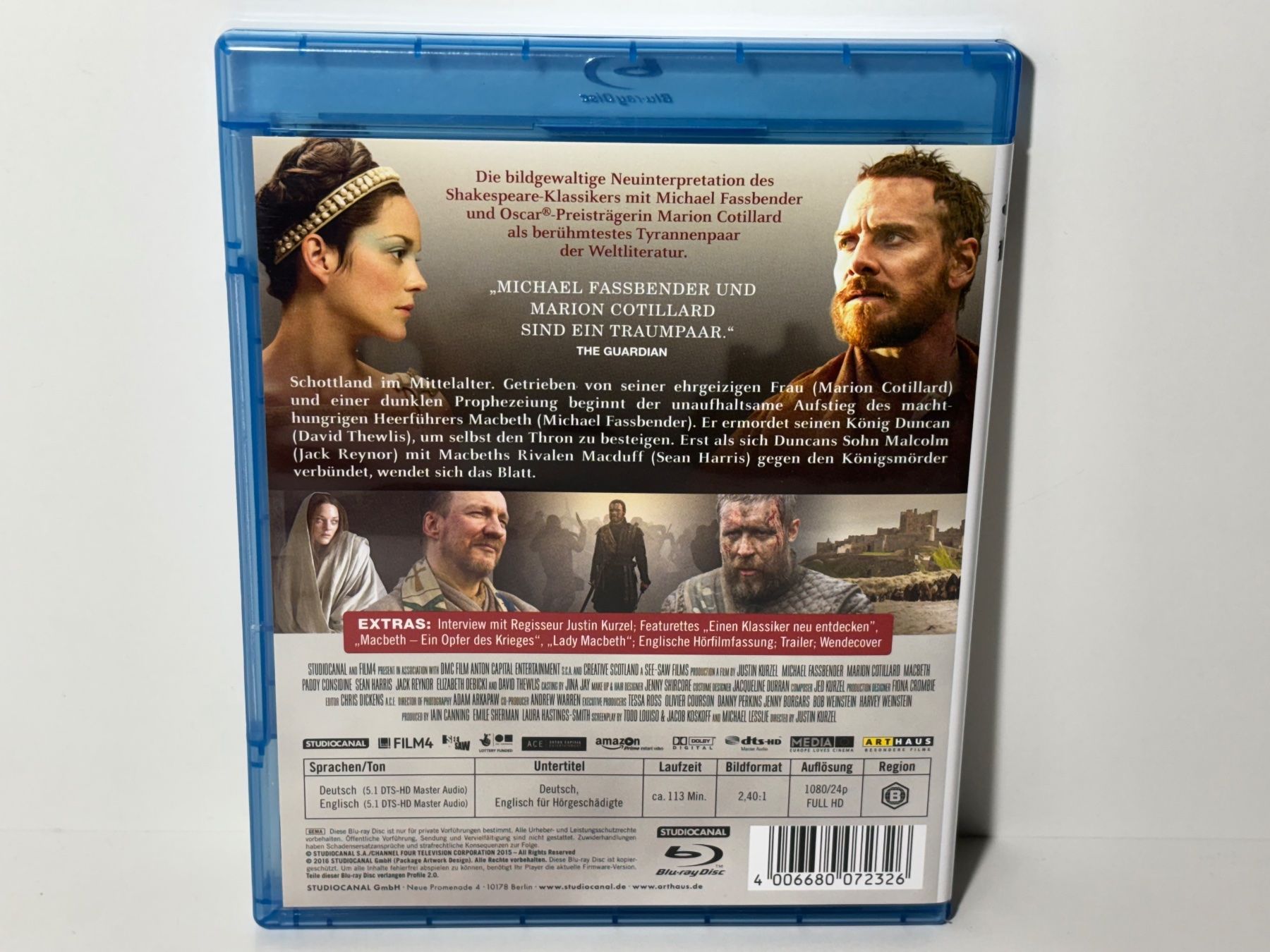 Tutti i DVDs: Macbeth Blu Ray – Usato da Wilderswil venduto da Sstriker 1