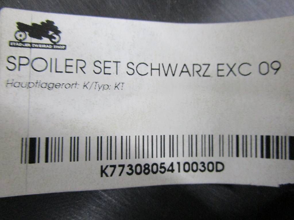 KTM Tutti i ricambio per moto: KTM Spoiler Set EXC 09 – Usato da Widnau venduto da Staedler2 1