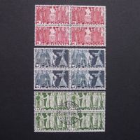 1955 Nr.216x - 218x im 4er Block!!!