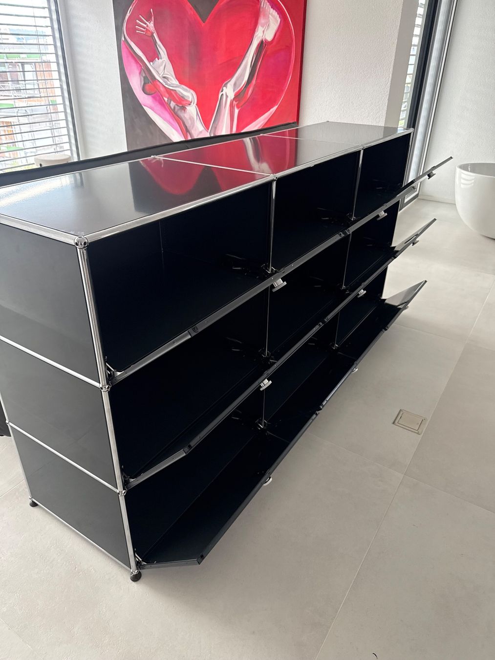 USM Scaffali: USM Haller Sideboard 3x3 Anthrazit grau 50cm Tiefe Q2 – Usato da Balsthal venduto da Designhaus.Schmitt 4