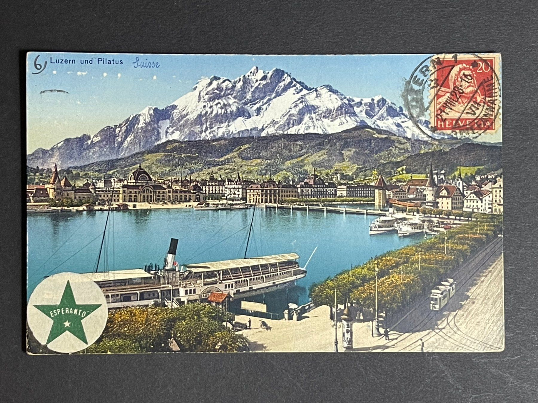 Ansichtskarten: Luzern und Pilatus – Gebraucht aus Steg VS von _vinci_
