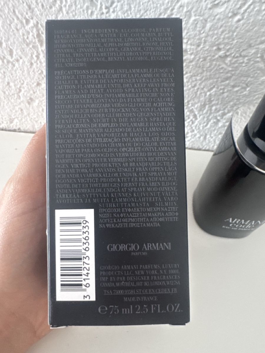 Armani Parfums & Eau de Toilette: Giorgio Armani ARMANI Code eau de parfum – Neuf (Voir description) à Grenchen par ale_r8yj 3