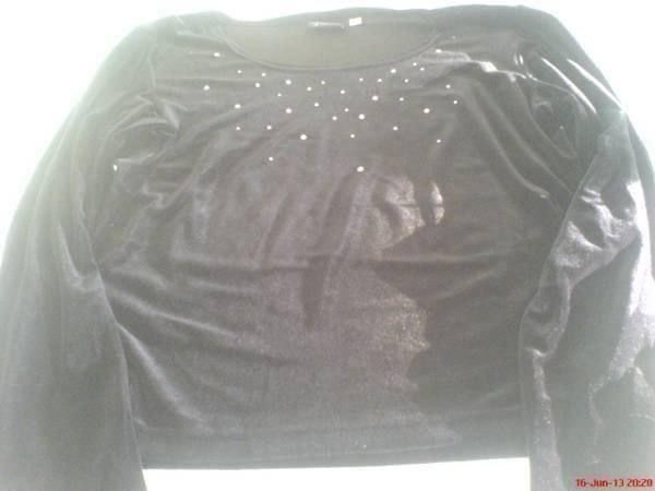Camicette: schöne Bluse blau+ schwarz Samtpulli S/M – Usato da Oftringen venduto da andrax 2