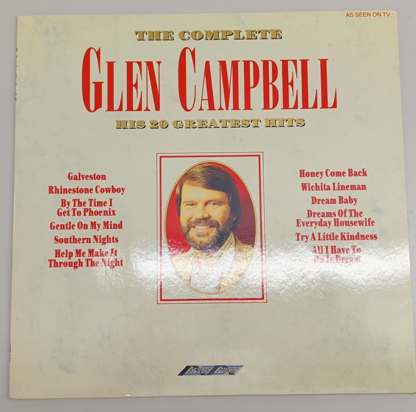 Schallplatten: Glen Campbell - The Complete 20 Greatest Hits LP – Gebraucht aus Langwies von Rockyjoe83