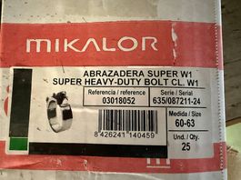 Gelenkbolzenschellen einteilig von Mikalor -  60mm - 63mm