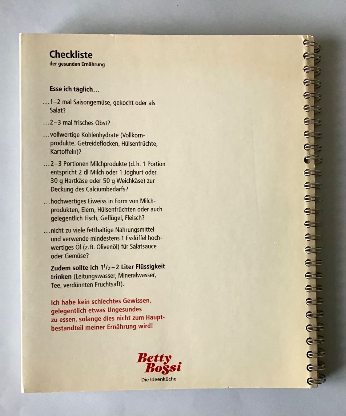 Bücher: Betty Bossi:  Vegetarische Küche – Gebraucht aus Bubendorf von Alpenheidi 1