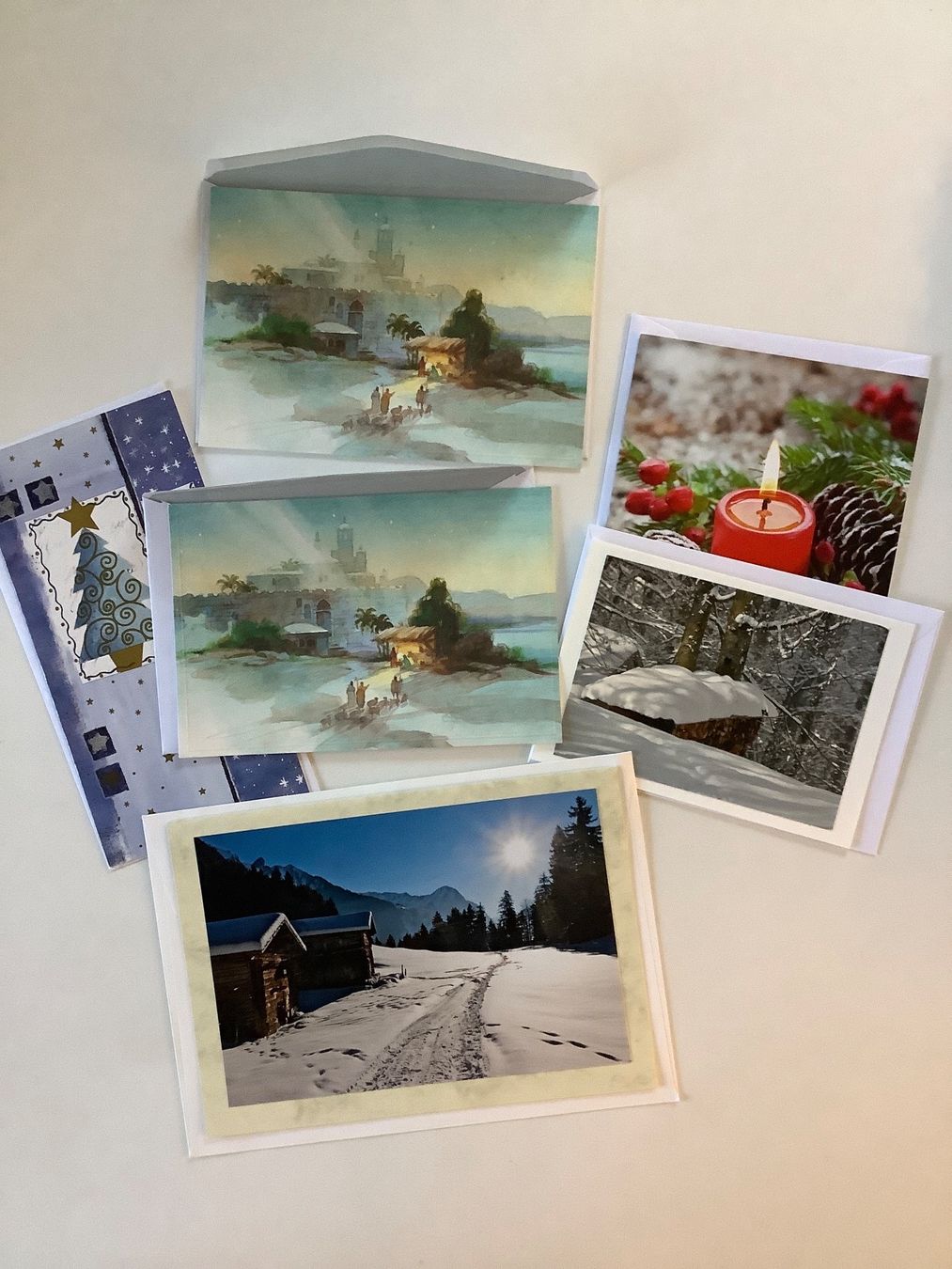 Cartoline: 6 Weihnachtskarten – Usato da Triesen venduto da boston7