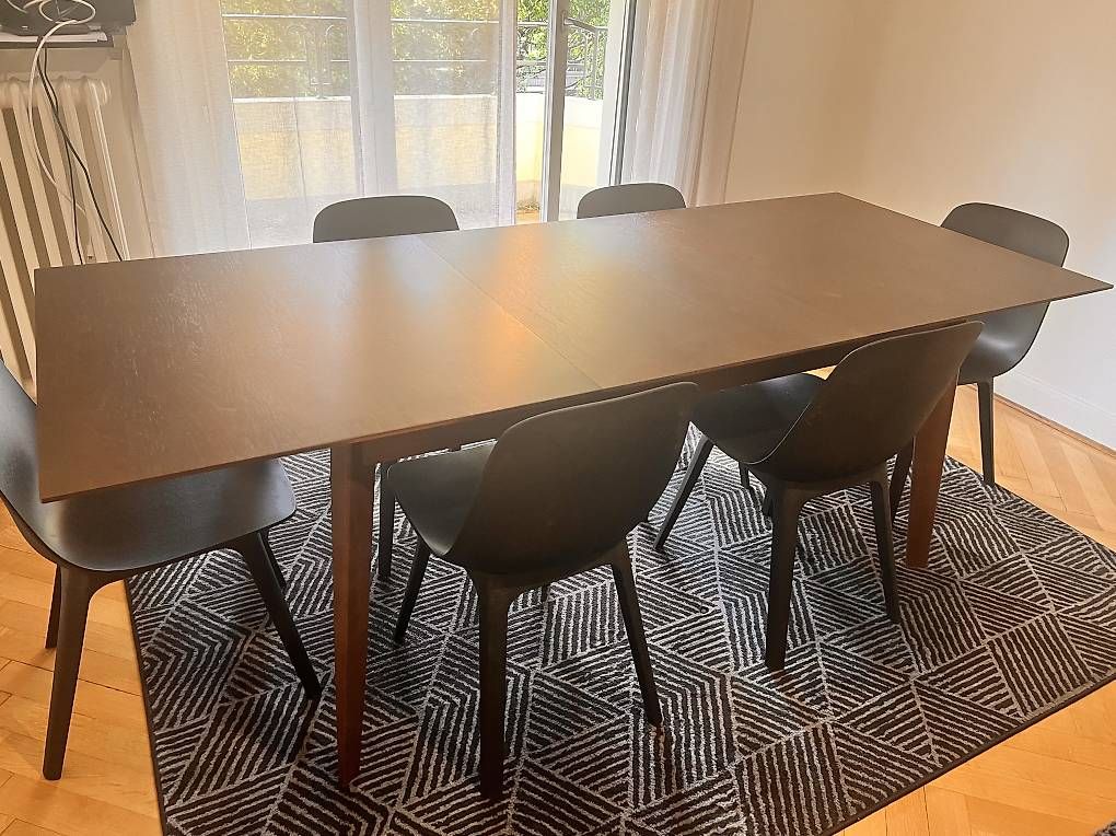 Tavoli:     Table extensible IKEA + 6 chaises ODGER – Usato da Lausanne venduto da tiagocas7183 1